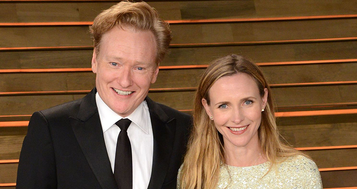 Conan OBrien and Liza Powel OBrien